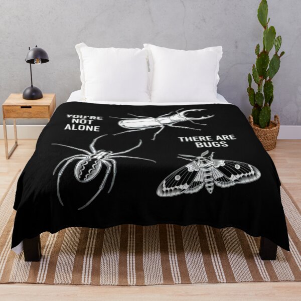 Item preview, YOU're NOT ALONE THERE ARE BUGS Stag Beetle Spider Moth designed and sold by Aliciastubs.
