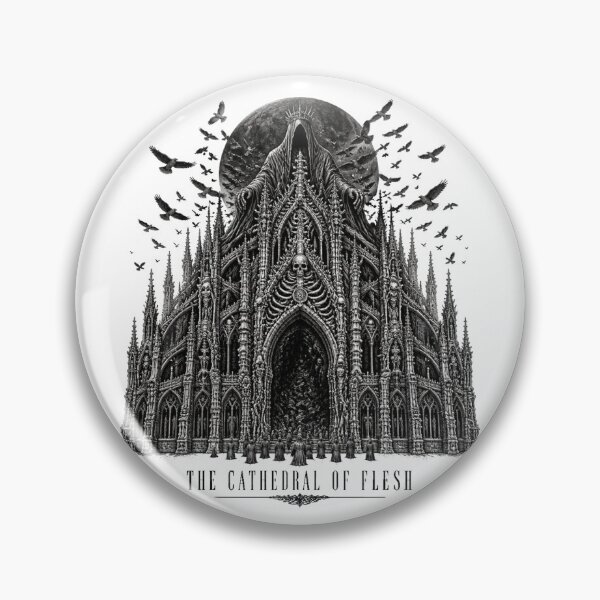 Item preview, The Cathedral of Flesh – Dark Gothic Engraving designed and sold by Cavalier-org.