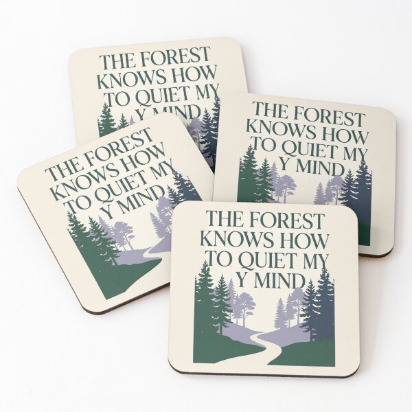 Item preview, The Forest Knows How to Quiet My Mind | Nature Therapy designed and sold by Amr Darwish Graphic designer.