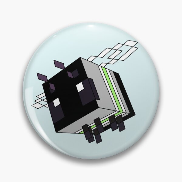 Item preview, Agender Minecraft Bee – Minecraft Pixel Art designed and sold by DesgnsxGifts.