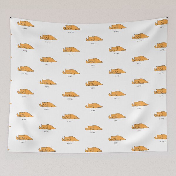 Item preview, Nope Sarcastic Orange Cat designed and sold by MonkiFlipp.