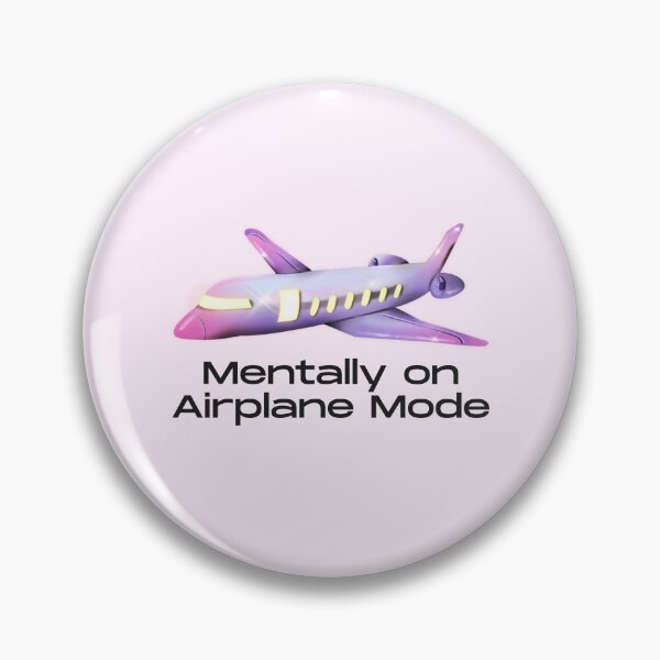 Item preview, Mentally On Airplane Mode Funny Travel Quote designed and sold by jianina-alondra.