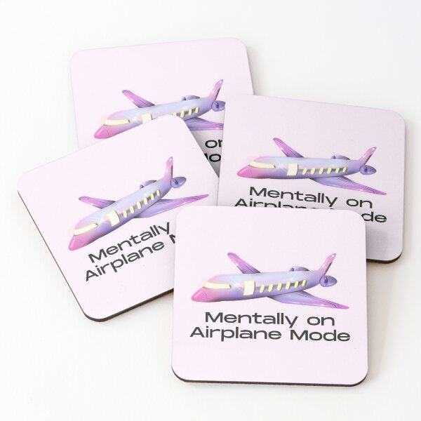 Item preview, Mentally On Airplane Mode Funny Travel Quote designed and sold by jianina-alondra.