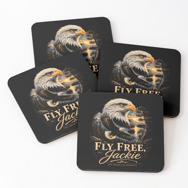Item preview, Fly Free Jackie Big Bear Bald Eagle Memorial Tribute designed and sold by JameseDuam.