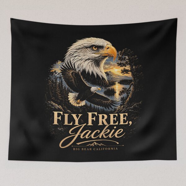 Item preview, Fly Free Jackie Big Bear Bald Eagle Memorial Tribute designed and sold by JameseDuam.