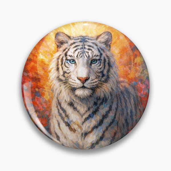 Item preview, White Tiger Majestic Predator Painting designed and sold by GalleryKauffeld.