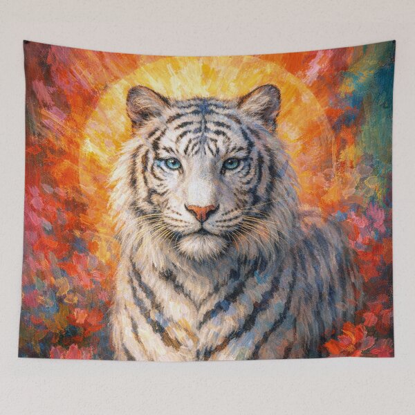 Item preview, White Tiger Majestic Predator Painting designed and sold by GalleryKauffeld.