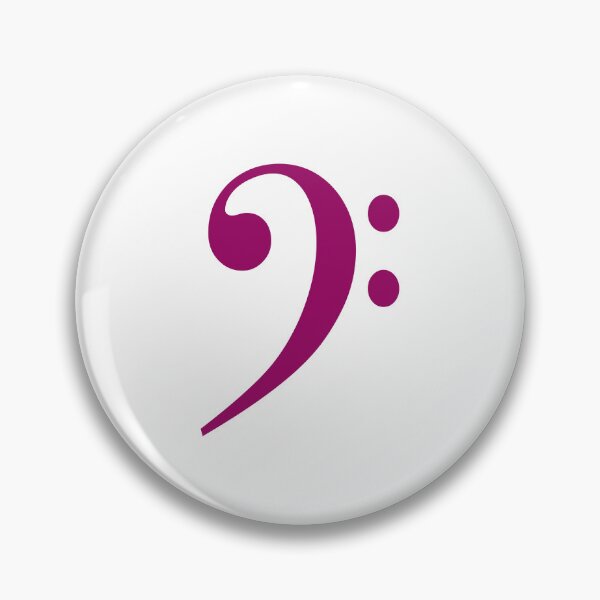 Item preview, Bass clef fuchsia designed and sold by Inspirationmotivation.