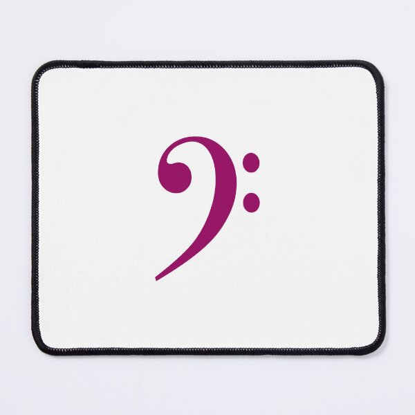 Item preview, Bass clef fuchsia designed and sold by Inspirationmotivation.