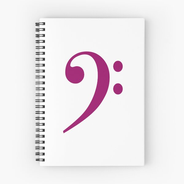 Item preview, Bass clef fuchsia designed and sold by Inspirationmotivation.