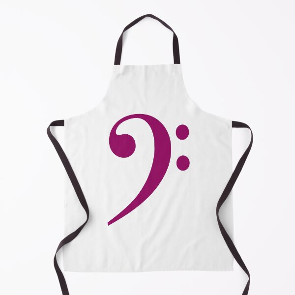 Item preview, Bass clef fuchsia designed and sold by Inspirationmotivation.