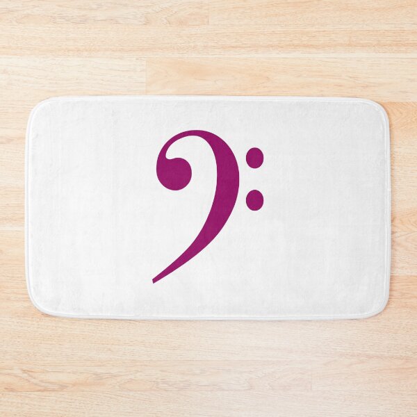 Item preview, Bass clef fuchsia designed and sold by Inspirationmotivation.