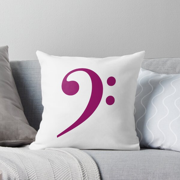 Item preview, Bass clef fuchsia designed and sold by Inspirationmotivation.