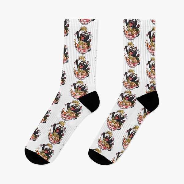 Item preview, Ramen Noodle Cat, Funny Black Ramen Cat designed and sold by graphic-genie.
