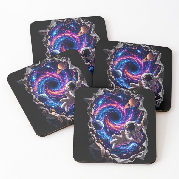 Item preview, Astronaut Falling Into Black Hole designed and sold by AI-Only Creations.