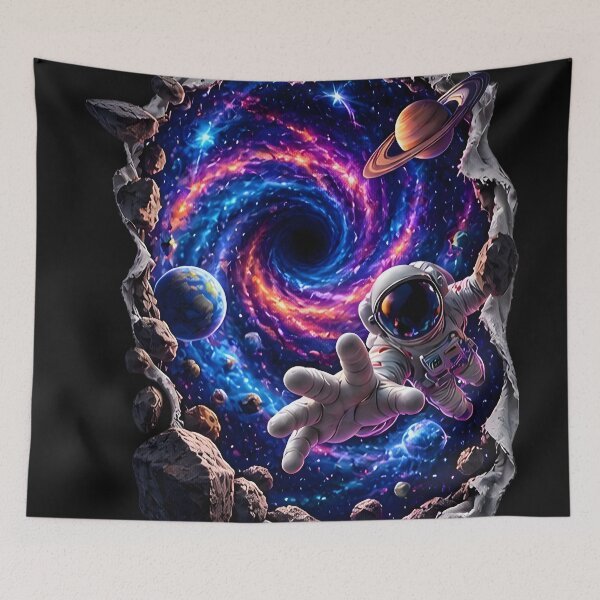 Item preview, Astronaut Falling Into Black Hole designed and sold by AI-Only Creations.