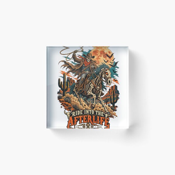 Item preview, Ride Into the Afterlife Skeleton Cowboy designed and sold by KireVeronica.