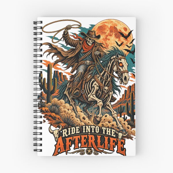 Item preview, Ride Into the Afterlife Skeleton Cowboy designed and sold by KireVeronica.