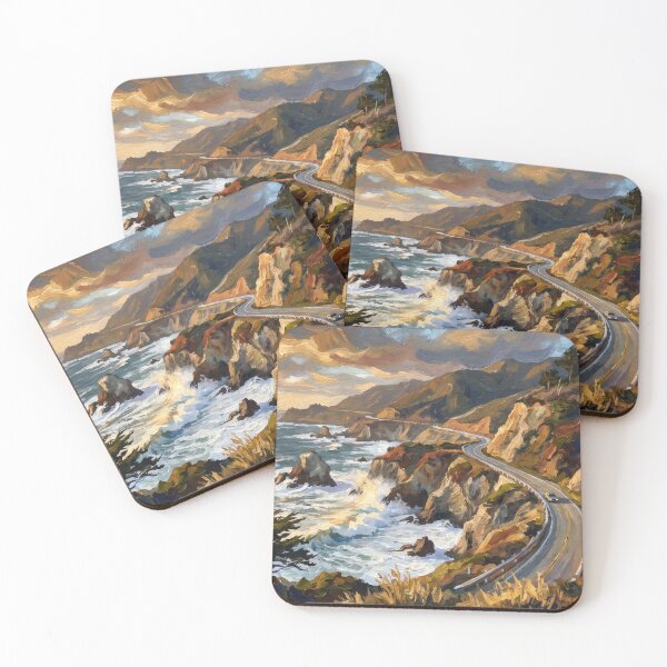 Item preview, Big Sur Cliffs Above the Pacific Coast designed and sold by RedPeaStudio.