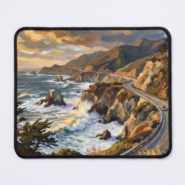 Item preview, Big Sur Cliffs Above the Pacific Coast designed and sold by RedPeaStudio.
