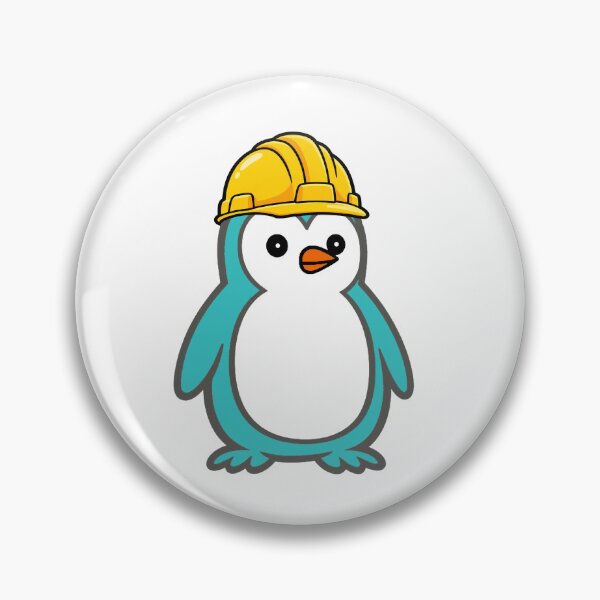 Item preview, Construction worker Pippo – Funny penguin with construction helmet for craftsmen & construction sites Humor designed and sold by Pippo-Penguin.