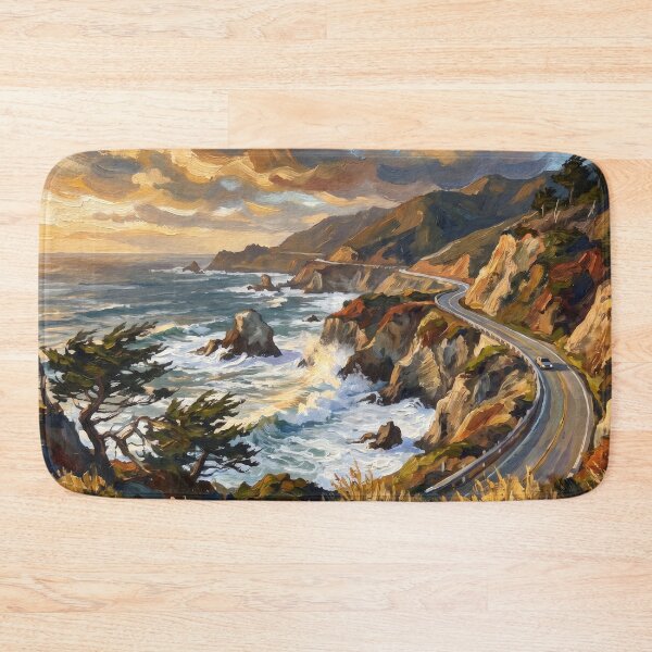Item preview, Big Sur Cliffs Above the Pacific Coast designed and sold by RedPeaStudio.
