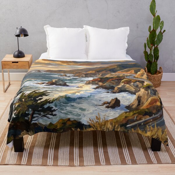 Item preview, Big Sur Cliffs Above the Pacific Coast designed and sold by RedPeaStudio.