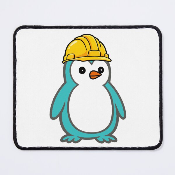 Item preview, Construction worker Pippo – Funny penguin with construction helmet for craftsmen & construction sites Humor designed and sold by Pippo-Penguin.