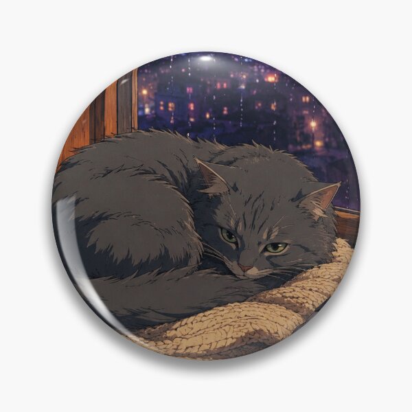 Item preview, Lofi Cat: Rainy Sill Slumber designed and sold by bapupa.