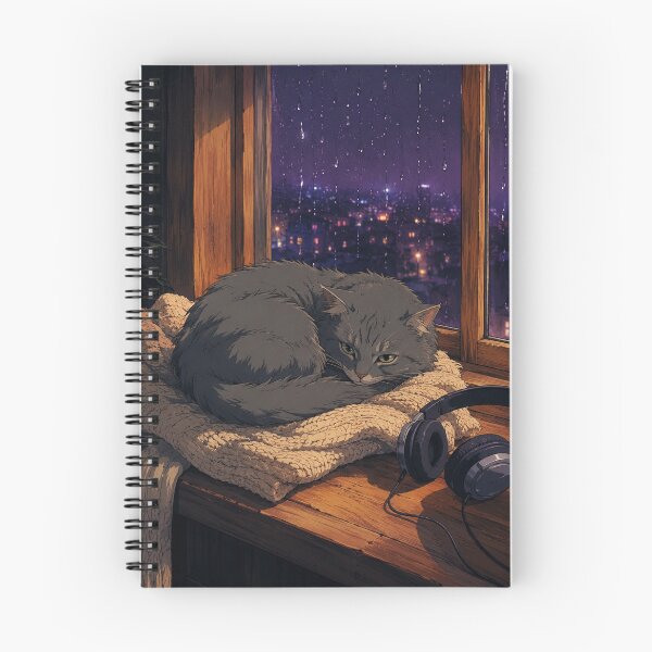 Item preview, Lofi Cat: Rainy Sill Slumber designed and sold by bapupa.