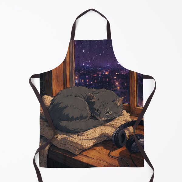 Item preview, Lofi Cat: Rainy Sill Slumber designed and sold by bapupa.