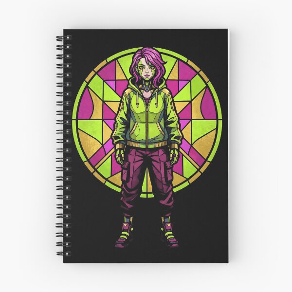 Item preview, Rebecca Cyberpunk 2077 Stained Glass Gaming Graphic Tee designed and sold by Senpaiwaves.