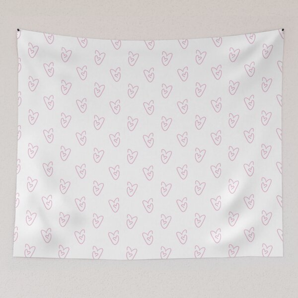 Item preview, Sweet Pink Hand Drawn Hearts Minimal Seamless Love Pattern designed and sold by EL-Lebedenko.