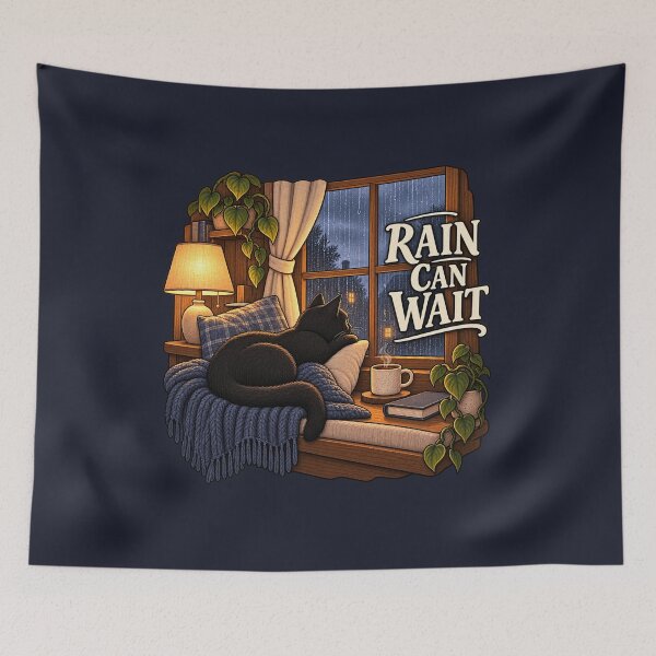 Item preview, Rain Can Wait designed and sold by QuietNovaShop.