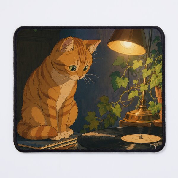Item preview, Lofi Cat: Vinyl Guard designed and sold by bapupa.