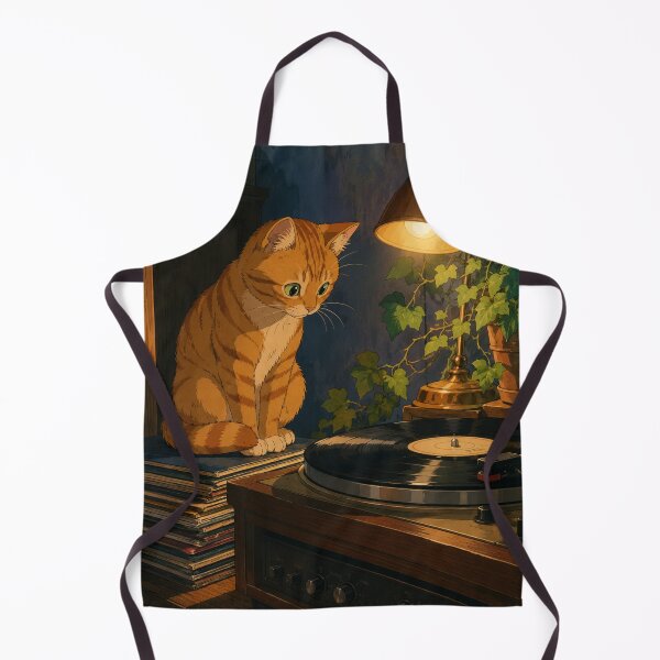 Item preview, Lofi Cat: Vinyl Guard designed and sold by bapupa.