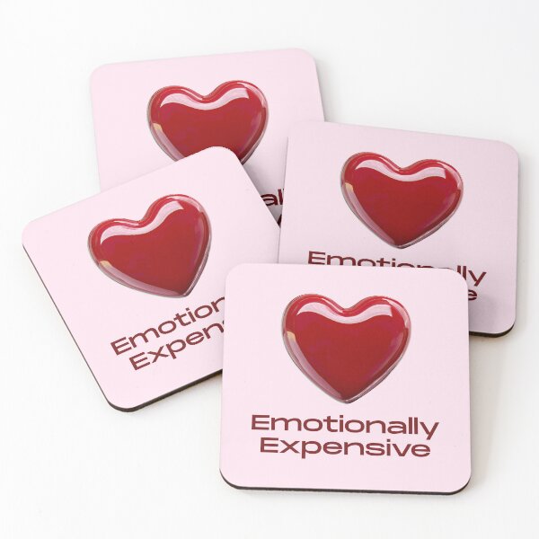 Item preview, Emotionally Expensive Funny Heart Quote designed and sold by jianina-alondra.