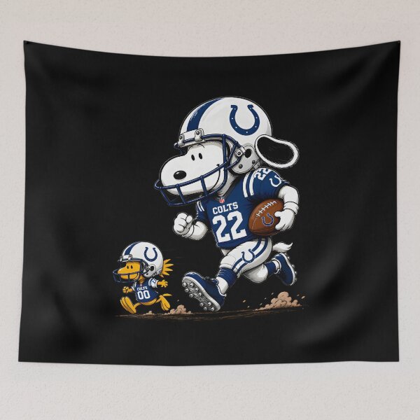 Item preview, Indianapolis Coltss Sport Snoopy And Woodstock Football designed and sold by Nahkolahmom.