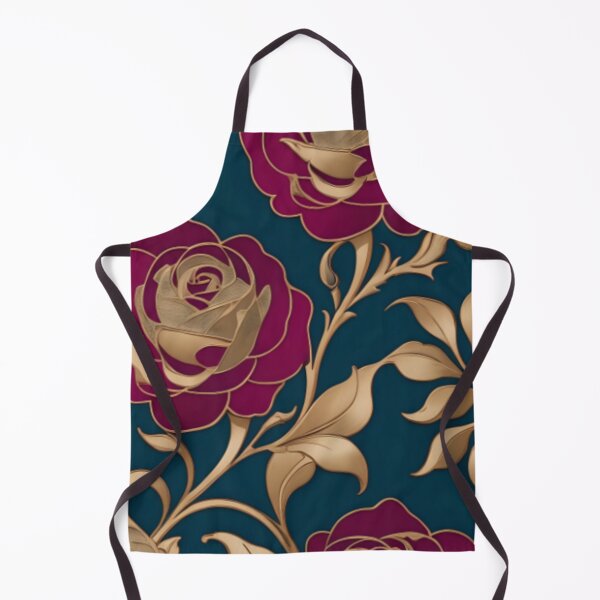 Item preview, Luxury Rose Floral Design with Ornamental Golden Leaves. designed and sold by MissYouONLY.