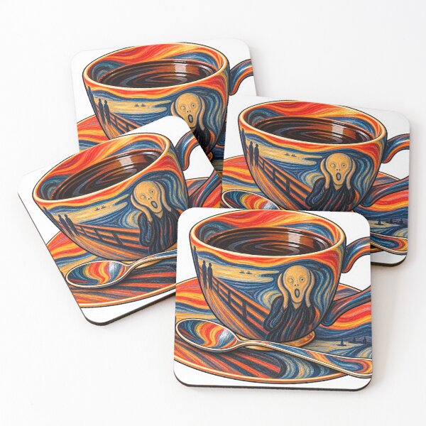 Item preview, Expressionist Scream Coffee Cup – Munch Inspired designed and sold by ChicClicker.