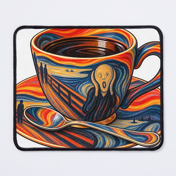 Item preview, Expressionist Scream Coffee Cup – Munch Inspired designed and sold by ChicClicker.
