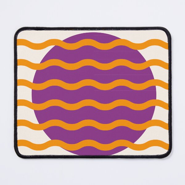 Item preview, Modern Minimalist Sunset Over Waves - Plum and Orange designed and sold by nineFlorals.