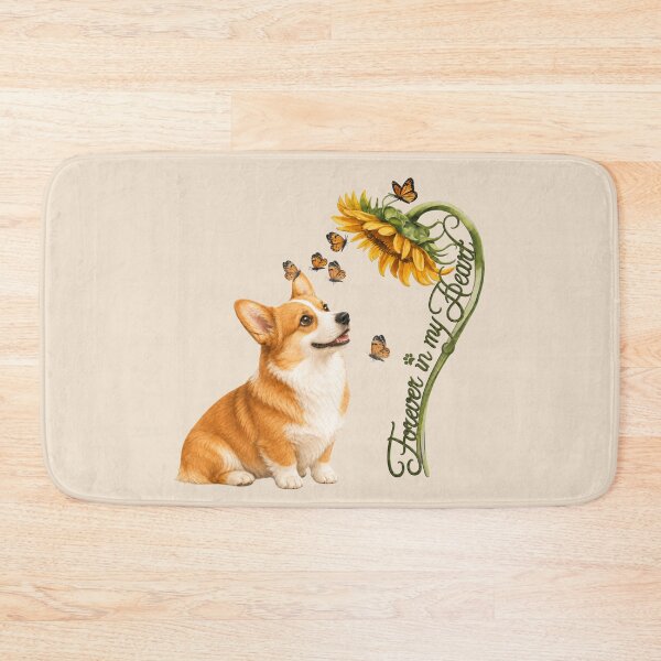 Item preview, Corgi Sunflowers Forever In My Heart designed and sold by Cute & Sassy Custom Gifting Boutiques.