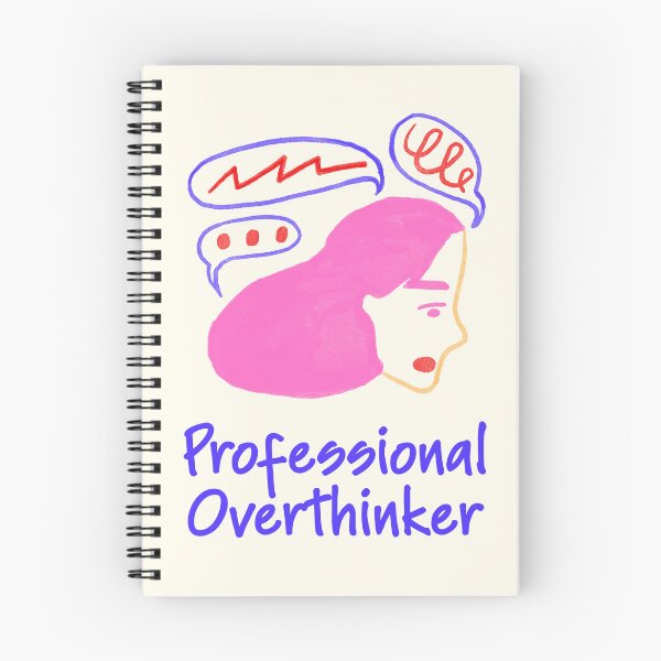 Item preview, Professional Overthinker Funny Mental Health Quote designed and sold by jianina-alondra.