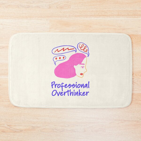 Item preview, Professional Overthinker Funny Mental Health Quote designed and sold by jianina-alondra.
