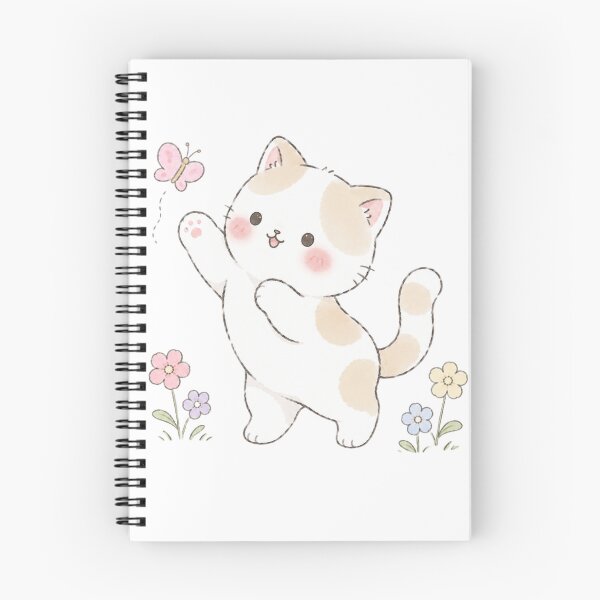 Item preview, Playful Watercolor Cat Chasing a Butterfly designed and sold by Partoon-dp.