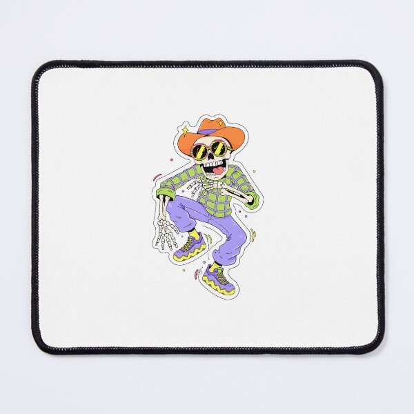 Item preview, Funny skeleton dance with cowboy hat designed and sold by Soulzcreation.