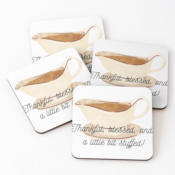 Item preview, Thankful Blessed Stuffed – Cute Thanksgiving Gravy Boat T‑Shirt Design designed and sold by EdgeSphere.