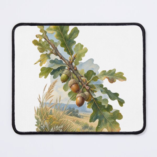 Item preview, Dolj Oak Branch and Acorn Study designed and sold by FurusatoGallery.