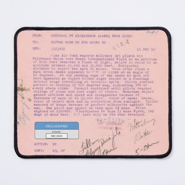 Item preview, UFO - DECLASSIFIED 65_hs1-834228961_62-hq-83894_section_6_page97_redb designed and sold by CG17s.